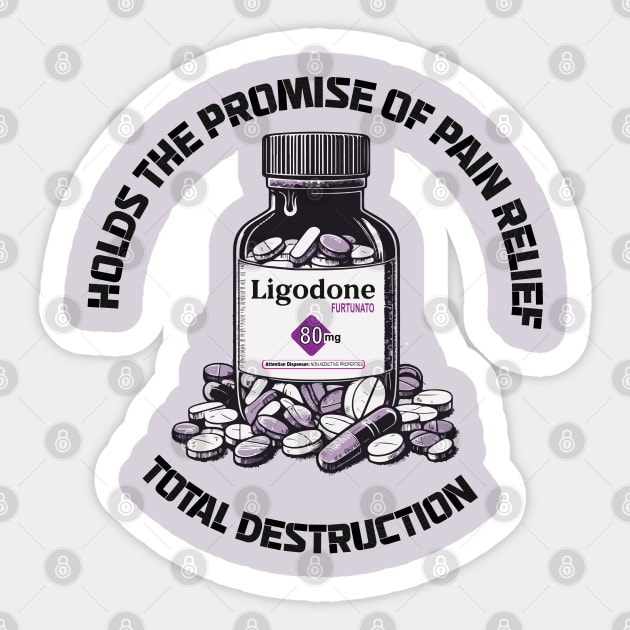 Ligodone - the fall of the house of usher Sticker by whatyouareisbeautiful